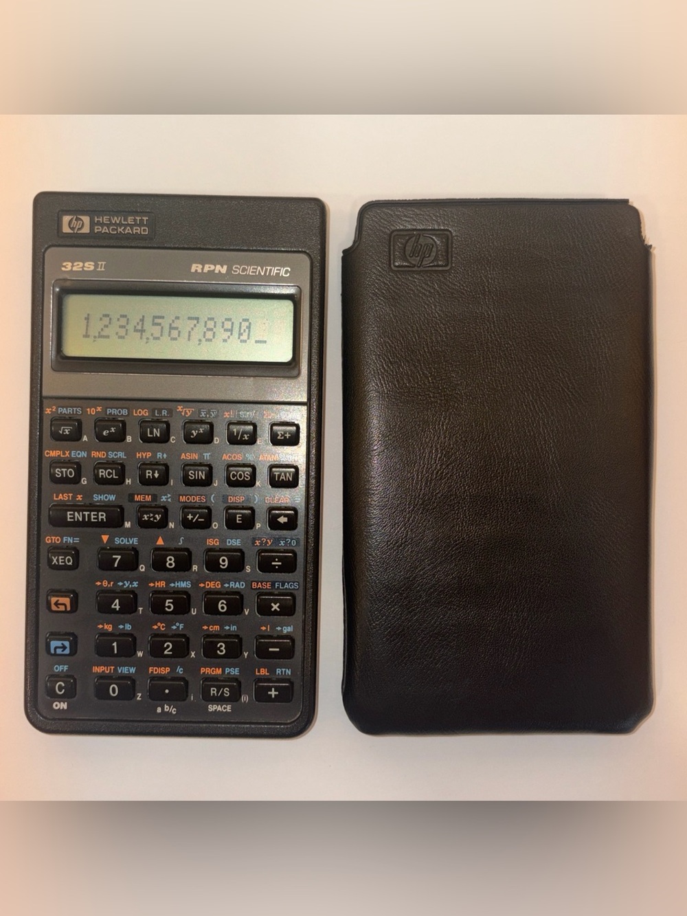HP Hewlett Packard 32S II RPN Scientific Calculator w/ Case & Batteries TESTED
